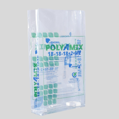 clear valve bags for poly particles packaging